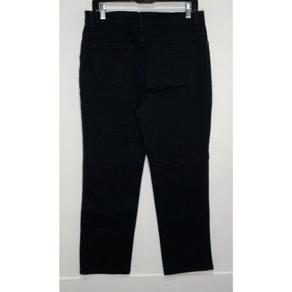 Gloria Vanderbilt Womens Amanda Jeans Black Size 12P - Picture 2 of 5